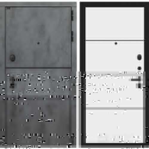Входная дверь INFINITY 25 - Белый софт, черный молдинг