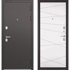 Входная дверь - STANDART - 90 (МР Черный шелк/Белый софт 9S-130)
