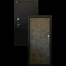 Входная дверь - Тетра 3К Черный муар/Бетон графит 96 R