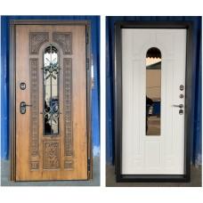 Входная дверь с терморазрывом  Лацио Термо винорит Golden Oak / White с магнитным уплотнителем  (ND)
