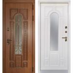 Входная дверь - Лацио с терморазрывом и окном Винорит вайт белая(ZD)